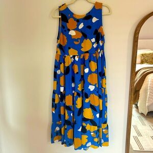Mister Zimi Blue and Orange Floral Dress
